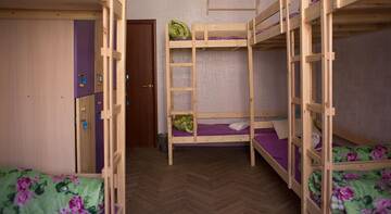Фото номера Верхнее спальное место на двухъярусной кровати в 8-местном общем номере для женщин Гостиница Хостел Васькин Дом г. Санкт-Петербург 12