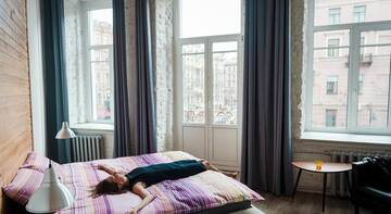 Фото номера Улучшенный двухместный номер с 1 кроватью Гостиница Simple Hostel Nevsky г. Санкт-Петербург 12