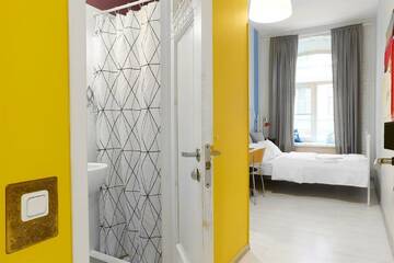 Фото номера Комната стандарт с 1 двуспальной кроватью Гостиница Soul Kitchen Hostel г. Санкт-Петербург 9