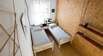 Фото номера Стандартный двухместный номер с 2 отдельными кроватями Хостел BedAndBike Gorokhovaya г. Санкт-Петербург 5