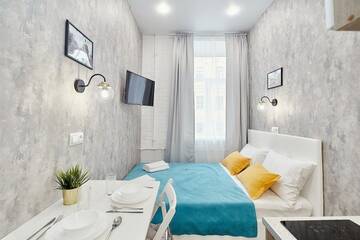 Фото номера Стандарт с 1 двуспальной кроватью Апарт-отель TakeRoom Гороховая г. Санкт-Петербург 3