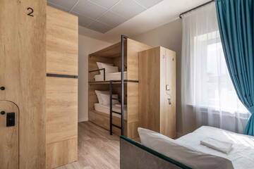 Фото номера Кровать в общем номере  с 5 кроватями Хостел 338 г. Санкт-Петербург 3
