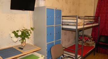 Фото номера Четырехместный номер Гостиница Хостел Смоленка Хаус г. Санкт-Петербург 3