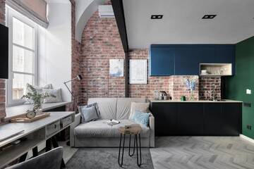 Фото номера Двухуровневые улучшенные апартаменты Гостиница 1715 Duplex Hotel г. Санкт-Петербург 10