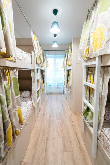 Фото номера Общий 8-местный номер с удобствами в номере Хостел Bigland House г. Санкт-Петербург 2