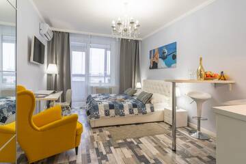 Фото номера Апартаменты-студио с гидромассажной ванной Апарт-отель Royal Capital Apartments г. Санкт-Петербург 38