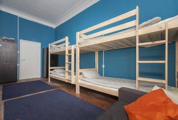 Фото номера Кровать в общем номере с восьмью кроватями Хостел Late Breakfast Club Hostel г. Санкт-Петербург 5